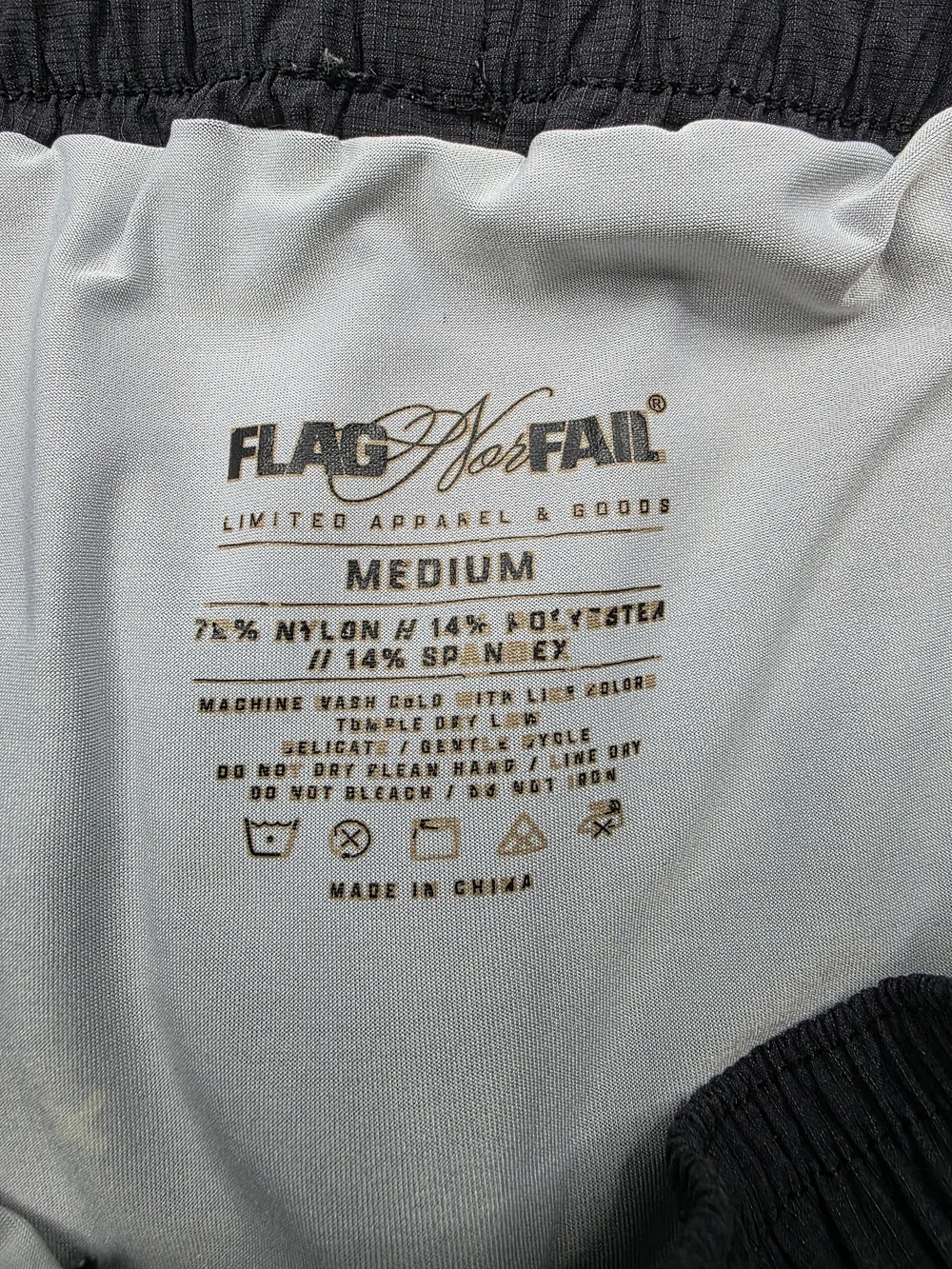 Flag Nor Fail Apex 3.0 Shorts - Black / Men's Size Medium